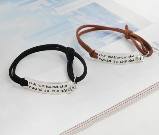 Leather Woman bracelet